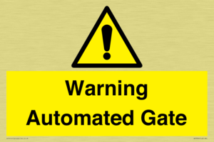 Warning Automated Gate